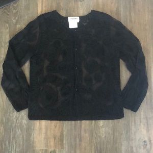 Women’s Valenti Lace Button up Overlay Sz M